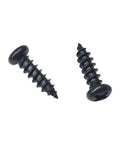 Pan Head Phillips Wood Screws Size Eight By One Half Inch Black Oxide Coated For Deep Grips In Woodworking 100 Pack Corrosion Resistant Fasteners