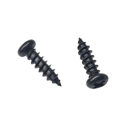 Pan Head Phillips Wood Screws Size Eight By One Half Inch Black Oxide Coated For Deep Grips In Woodworking 100 Pack Corrosion Resistant Fasteners