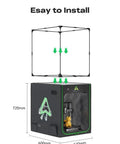 Heavy Duty 3D Printer Enclosure With Ventilation And LED Light, Fireproof And Temperature Controlled installation diagram