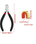 Archery Bow String Nocking Points Kit With T Square Ruler, Nocking Buckle Pliers, And 8 Nocking Buckles for bow string work