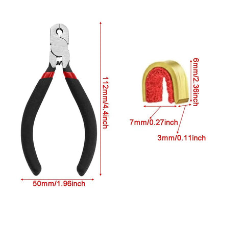 Archery Bow String Nocking Points Kit With T Square Ruler, Nocking Buckle Pliers, And 8 Nocking Buckles for bow string work