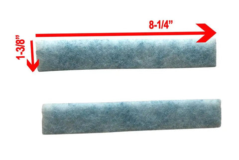 Mini Split Ductless Filter Replacement K9315361042 for ASU Series Units showing dimensions of 8-1/4 x 1-3/8 inches