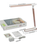 Pink Desk Lamp With USB Charging Port Touch Control 3 Lighting Modes And 3 Brightness Levels Adjustable LED Reading Lamp assembly