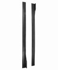 Universal Car Side Skirt With Abs Carbon Fiber Style Gives Your Ride A Badass Edge Tough Side Deflector, side view image.