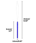 5 Pack Needle Threaders For Hand Sewing And Machine Threading Plastic Threader Tools with dimensions shown