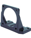 Heavy Duty Fixed Base Motor Bracket for Industrial Equipment Black Metal Support Base 90x90 Auxiliary Motor Mount Holder, side view