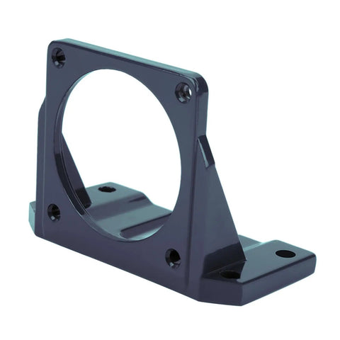 Heavy Duty Fixed Base Motor Bracket for Industrial Equipment Black Metal Support Base 90x90 Auxiliary Motor Mount Holder, side view