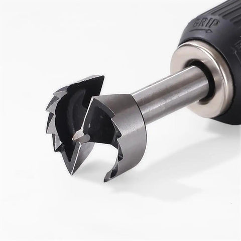 High Impact Multi Tooth Forstner Drill Bit Set Forged In Heat Treated Tungsten Steel, close-up view, designed for precise wood boring.