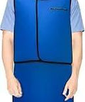 Person wearing Heavy Duty 0.5mm Lead X Ray Apron With Thyroid Shield Collar Lead Vest And Half Apron Hook And Loop Closure For Hospitals