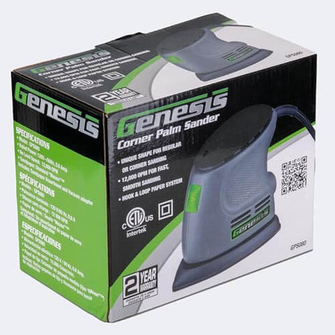 Detail Palm Sander With Palm Grip And Vacuum Port For Dust Control, Hook And Loop Sandpaper System For Quick Changes, Dust Proof Power Switch