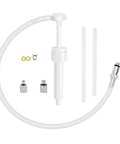 SeaSierra Marine lower unit gear lube oil pump kit; white plastic hand pump with tubing and fittings