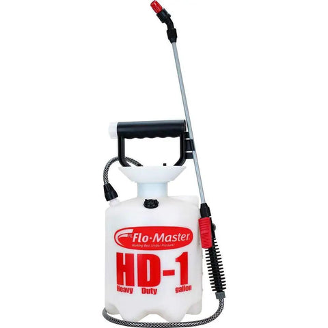Portable 1 Gallon Heavy Duty Sprayer With Easy Fill Funnel Top, Reinforced Braided Hose, Comfortable Pump Handle, Lawn Garden Landscaping