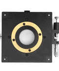 Pro Grade Manual Rotation Stage 0.01mm Precision 360 Degree Rotating Sliding Stage 160mm By 30mm Aluminum Black Anodized Top View