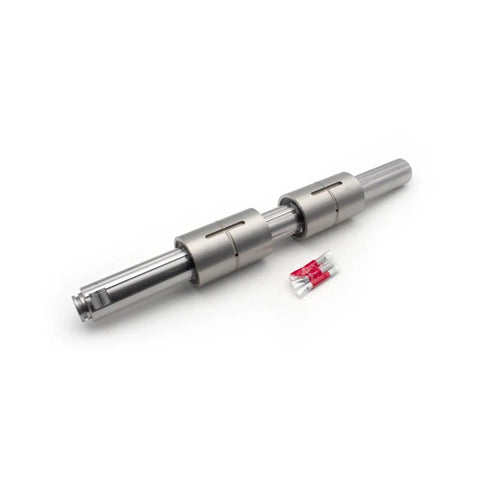 Ball Spline With Shaft For CNC Machines, 3D Printers, Guide Rails And Stepper Motors, Aluminum Alloy Body, front view