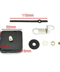 55mm Diy Quartz Wall Clock Movement Replacement Kit With 115mm Hands for Easy Diy Clock Repairs and Custom Projects parts