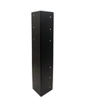 4-Piece 17-Inch Garden Raised Bed Corner Brackets With Screws For 20-24 Inch Lumber Black Powder Coated Steel 2mm Thick Durable
