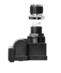 Universal AA Battery Push Button Igniter For Gas Grills Replacement 7 Outlet Rotary Ignition Mount shown in exploded view
