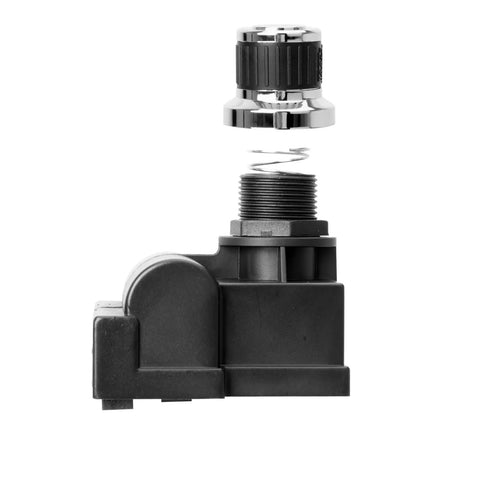 Universal AA Battery Push Button Igniter For Gas Grills Replacement 7 Outlet Rotary Ignition Mount shown in exploded view