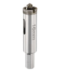 HARFINGTON diamond tile hole saw 5/8 in (16 mm) with center guide drill bit (side view)