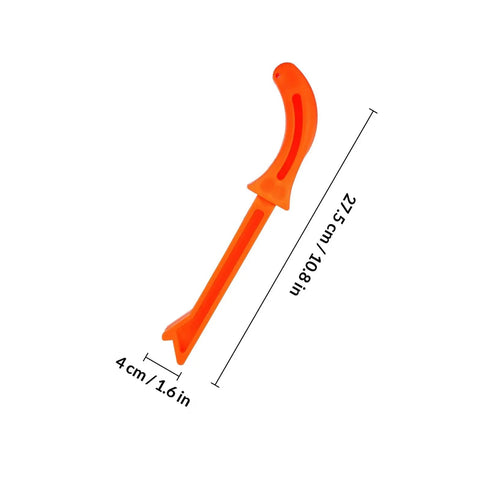 Woodworking Push Stick And Safety Push Block With Orange Plastic Handle For Table Saw Accessory, dimensions 27.5cm x 4cm