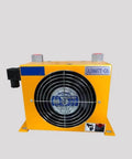 Front view of Beefed Up Hydraulic Oil Cooler For AJ AH0607T 0608TL 1012T 1417T 1490T Aluminum Air Cooled Heat Exchanger AF1025 220V.