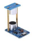 Ultrasonic Levitation Module DIY Kit For Hands On Physics Experiments Standing Wave Controller with blue PCB and metal parts.