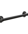 Belfield Matte Black 18-Inch Bathroom Grab Bar For Safety And Support, Heavy Duty Stainless Steel, 1.25-Inch Diameter, ADA Compliant