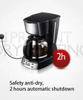 Fuel Your Daily Grind With This Fully Automatic Coffee Maker And Espresso Machine Featuring An Integrated Bean To Cup Grinder Programmable One Touch Drip System For Home, 12-cup brewer with automatic shutdown.