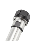 High Precision ER Extension Rod For Machine Tools With Ultra Low Runout 0.005mm Accuracy And Stable Cutting Performance Straight Shank Collet Holder, close-up view, alloy steel material.