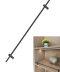 Badass Adjustable Aluminum Floating Shelf Brackets Hella Sturdy Guardrail Mounts For Cabinets And Collectibles on display.