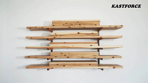 Hella Sturdy Five Tier Lumber Storage Rack With Adjustable Width For Garage And Home Workshop Organizing Heavy Duty Multi Level Wood Board Shelves