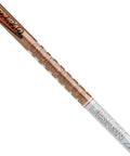 Tour Level Golf Shaft With Mid Launch Profile And Stiff Flex Design detailed view of graphite material and grip.