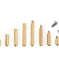 Dope Brass M2 Hex Spacers Standoffs Assortment Kit 120 Pcs Male Female Hardware Set For PC Build And Electronics DIY Includes Screws Nuts And Mounting Spacers For Motherboard PCB And Desktop Computers brass M2 spacers and screw set