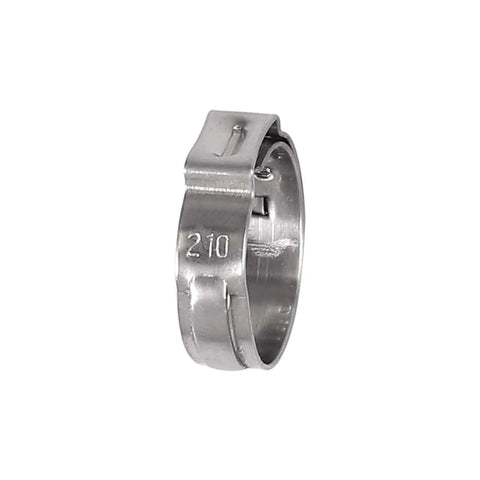 Rugged 200 Pack Single Ear Stepless Hose Clamps 7 To 21 Millimeter Range Made From 304 Stainless Steel Waterproof Anti Rust Clamp Rings