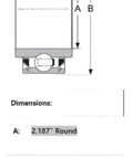 Diagram of Drivetrain Disc Harrow Bearing With Triple Lip Seals, Replacement Kit For DC212TTRBN, 2.187 Inch Bearing Seal