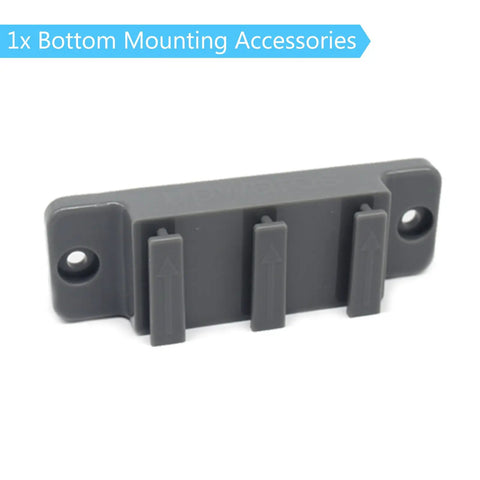 All In One Replacement Parts Kit For Retractable Baby Gates In Grey Extra Wide Gate Full Set bottom mounting accessory
