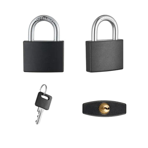 Vinyl Covered Aluminum Padlock Set With Key Eight Pack One 9 16 Inch Wide Body Same Key System Outdoor Security Locks for gates