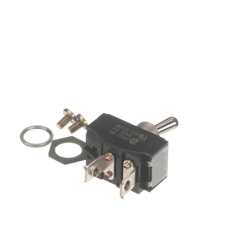 Heavy Duty Toggle Switch 25A 120-250V OEM Replacement Part 18602-0083 for Commercial Foodservice Equipment, close-up with terminals