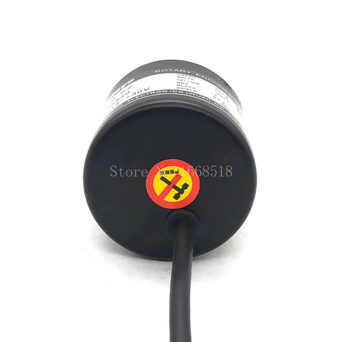 Absolute Rotary Encoder TRD-J1000 Series With RZW RZL S Variants for precise motion control, side view showing rear connection.