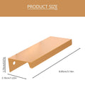 Four Pack Invisible Drawer Pulls 80mm Gold Slick Edge Finger Pulls For Cabinets And Drawers Modern Kitchen Hardware Easy Install