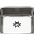Stainless Steel Undermount Kitchen Sink 23 Inch Single Bowl Eston Series Satin Finish Corrosion Resistant Easy To Clean Built To Last