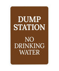 No Drinking Water Warning Sign For Dump Stations Heavy Duty Metal Security Sign 8x12 Inches Durable Rust Resistant Aluminum