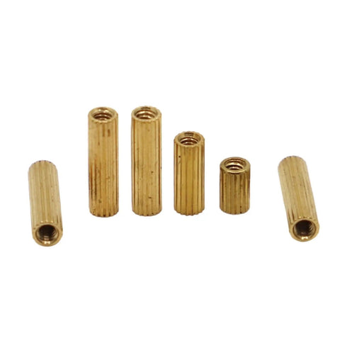 Heavy Duty Brass Female To Female Standoff Spacer Set Featuring Smooth M2 Threading, various sizes for secure circuit board mounting.