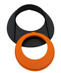 Silicone Golf Putting Green Practice Hole Cup For Indoor And Backyard Use Durable Flexible Cup with orange inner ring