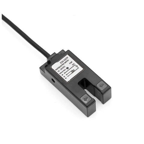 Photoelectric Adjustable Infrared Sensor Switch Through Beam 7mm Groove U Shaped ABS DC12V 24V NPN PNP NC for Shop Floor Automation