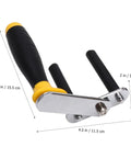 One Pair Heavy Duty Suction Lifters make drywall gypsum board ceramic tile and sheetrock moves a breeze portable two handed glass carrying tool with rock solid anti slip handles, close-up view.