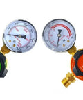 Oxygen Propane Welding Regulators with gauges for safe gas flow control in welding setups. Suitable for shops and garages. Rear-entry LDP Series.