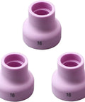 Champagne R Type TIG Alumina Ceramic Nozzles Cups No Thread Design For No Fuss Arc Starts And Clearer Visibility Five Eighth Inch Sixteen
