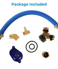 6.0L Oil Cooler Flush Kit With T Port And Aluminum Anodized Adapter VT365 VT275 Replacement components package included