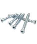 Heavy Duty Hex Socket Countersunk Confirmat Wood Screws For Knock Down Furniture Assembly Premium Steel Fasteners M7 X 70mm shown in a group.